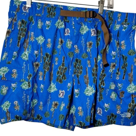 The North Face Class V Belted Shorts Blue Cactus Unlined Flashdry Men’s Size XL - Picture 1 of 3